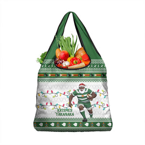 Afro Christmas Rugby Zimbabwe Grocery Bag The Sables Krismes Yakanaka - African Pride