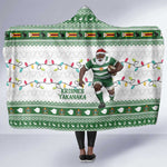 Afro Christmas Rugby Zimbabwe Hooded Blanket The Sables Krismes Yakanaka - African Pride