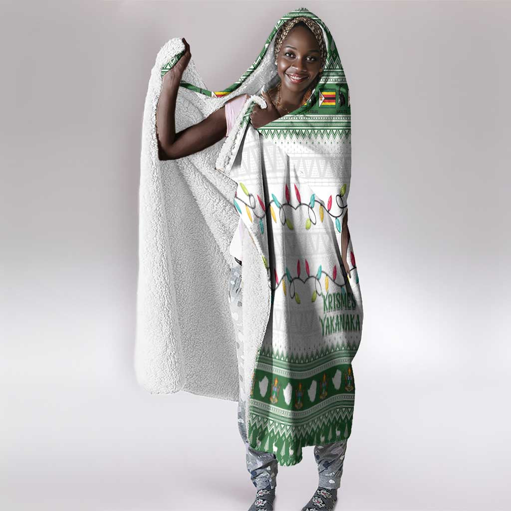 Afro Christmas Rugby Zimbabwe Hooded Blanket The Sables Krismes Yakanaka - African Pride