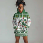 Afro Christmas Rugby Zimbabwe Hoodie Dress The Sables Krismes Yakanaka - African Pride