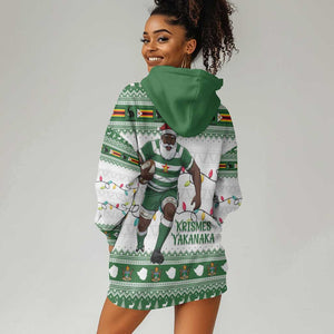 Afro Christmas Rugby Zimbabwe Hoodie Dress The Sables Krismes Yakanaka - African Pride