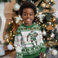 Afro Christmas Rugby Zimbabwe Kid Ugly Christmas Sweater The Sables Krismes Yakanaka - African Pride