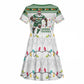Afro Christmas Rugby Zimbabwe Kid Short Sleeve Dress The Sables Krismes Yakanaka - African Pride
