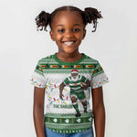 Afro Christmas Rugby Zimbabwe Kid T shirt The Sables Krismes Yakanaka - African Pride