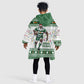 Afro Christmas Rugby Zimbabwe Kid Wearable Blanket Hoodie The Sables Krismes Yakanaka - African Pride