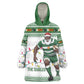Afro Christmas Rugby Zimbabwe Kid Wearable Blanket Hoodie The Sables Krismes Yakanaka - African Pride