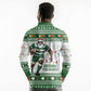Afro Christmas Rugby Zimbabwe Long Sleeve Polo Shirt The Sables Krismes Yakanaka - African Pride