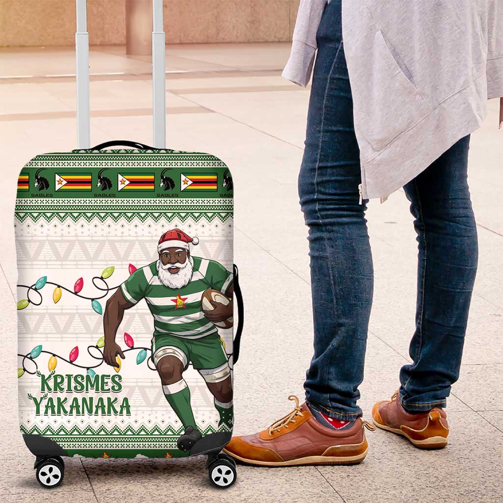 Afro Christmas Rugby Zimbabwe Luggage Cover The Sables Krismes Yakanaka - African Pride