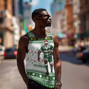 Afro Christmas Rugby Zimbabwe Men Tank Top The Sables Krismes Yakanaka - African Pride