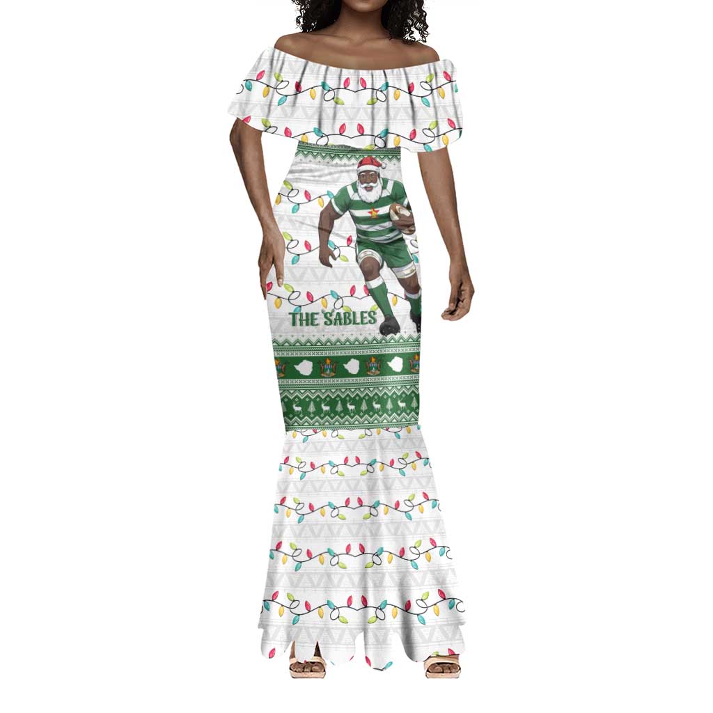 Afro Christmas Rugby Zimbabwe Mermaid Dress The Sables Krismes Yakanaka - African Pride