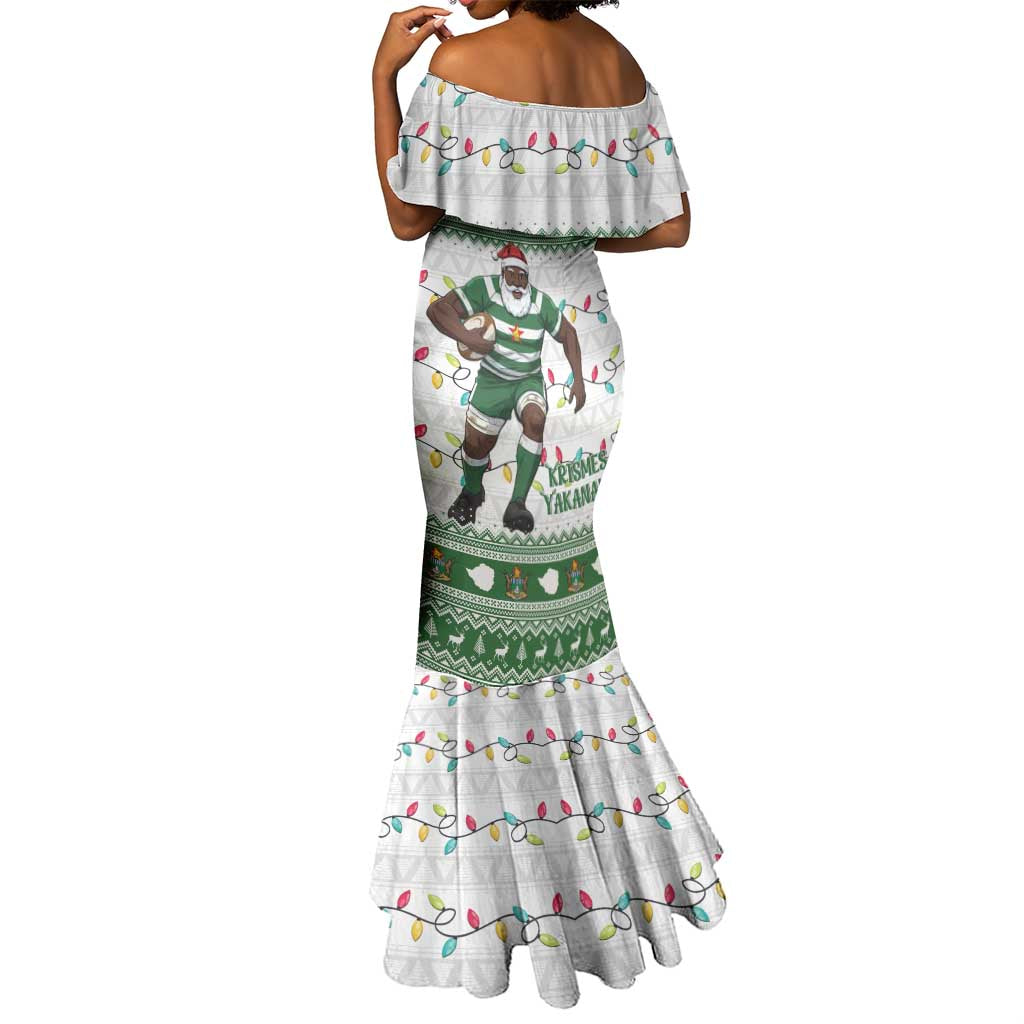 Afro Christmas Rugby Zimbabwe Mermaid Dress The Sables Krismes Yakanaka - African Pride