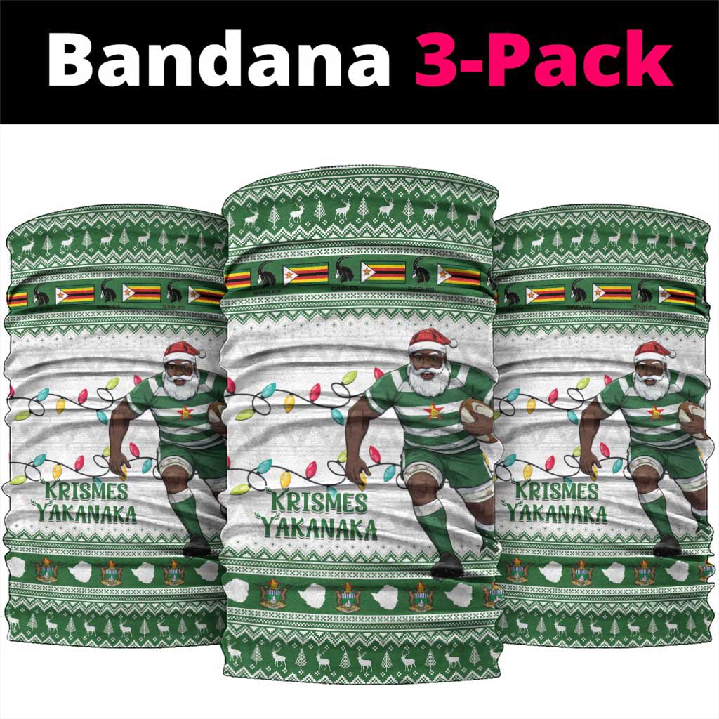 Afro Christmas Rugby Zimbabwe Neck Gaiter The Sables Krismes Yakanaka - African Pride