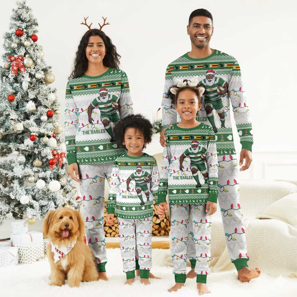 Afro Christmas Rugby Zimbabwe Christmas Pajama Set The Sables Krismes Yakanaka - African Pride