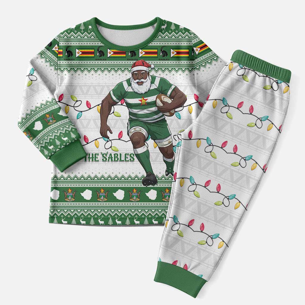 Afro Christmas Rugby Zimbabwe Christmas Pajama Set The Sables Krismes Yakanaka - African Pride