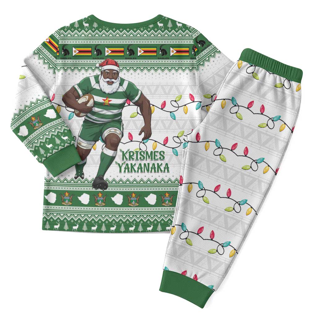 Afro Christmas Rugby Zimbabwe Christmas Pajama Set The Sables Krismes Yakanaka - African Pride