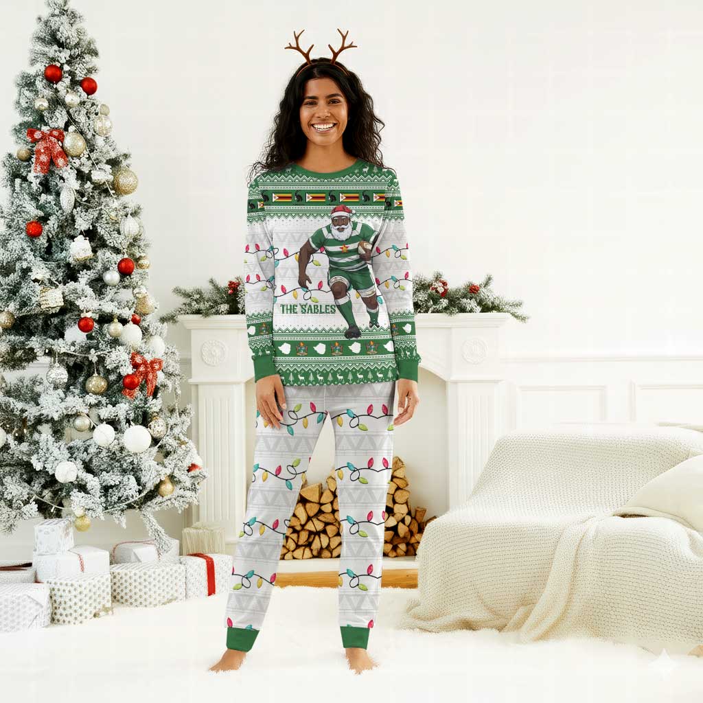 Afro Christmas Rugby Zimbabwe Christmas Pajama Set The Sables Krismes Yakanaka - African Pride
