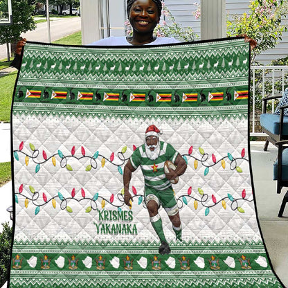 Afro Christmas Rugby Zimbabwe Quilt The Sables Krismes Yakanaka - African Pride