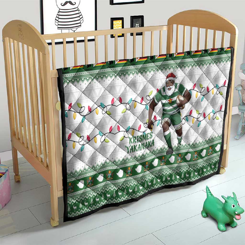 Afro Christmas Rugby Zimbabwe Quilt The Sables Krismes Yakanaka - African Pride