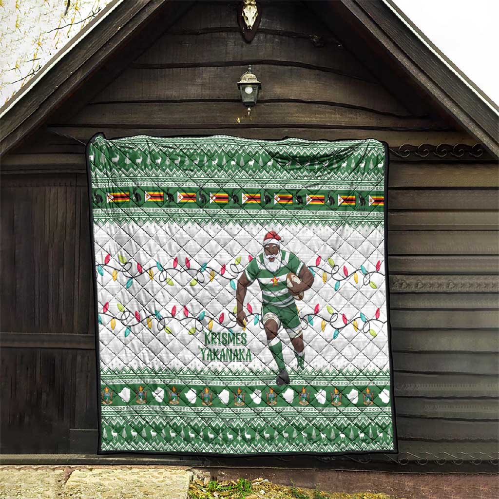 Afro Christmas Rugby Zimbabwe Quilt The Sables Krismes Yakanaka - African Pride