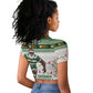 Afro Christmas Rugby Zimbabwe Raglan Cropped T shirt The Sables Krismes Yakanaka - African Pride