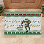 Afro Christmas Rugby Zimbabwe Rubber Doormat The Sables Krismes Yakanaka - African Pride
