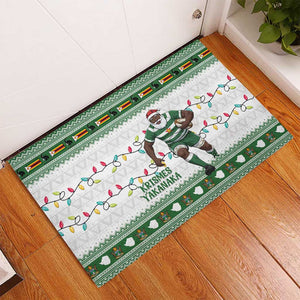 Afro Christmas Rugby Zimbabwe Rubber Doormat The Sables Krismes Yakanaka - African Pride