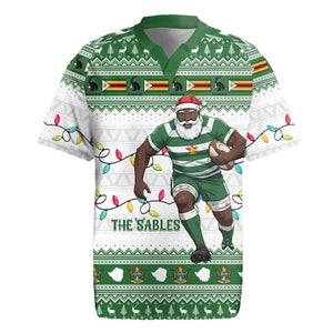 Afro Christmas Rugby Zimbabwe Rugby Jersey The Sables Krismes Yakanaka - African Pride
