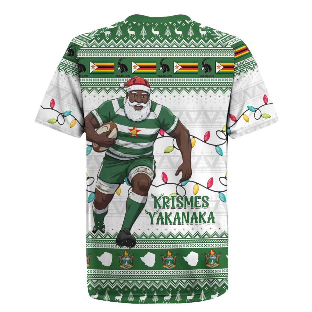 Afro Christmas Rugby Zimbabwe Rugby Jersey The Sables Krismes Yakanaka - African Pride