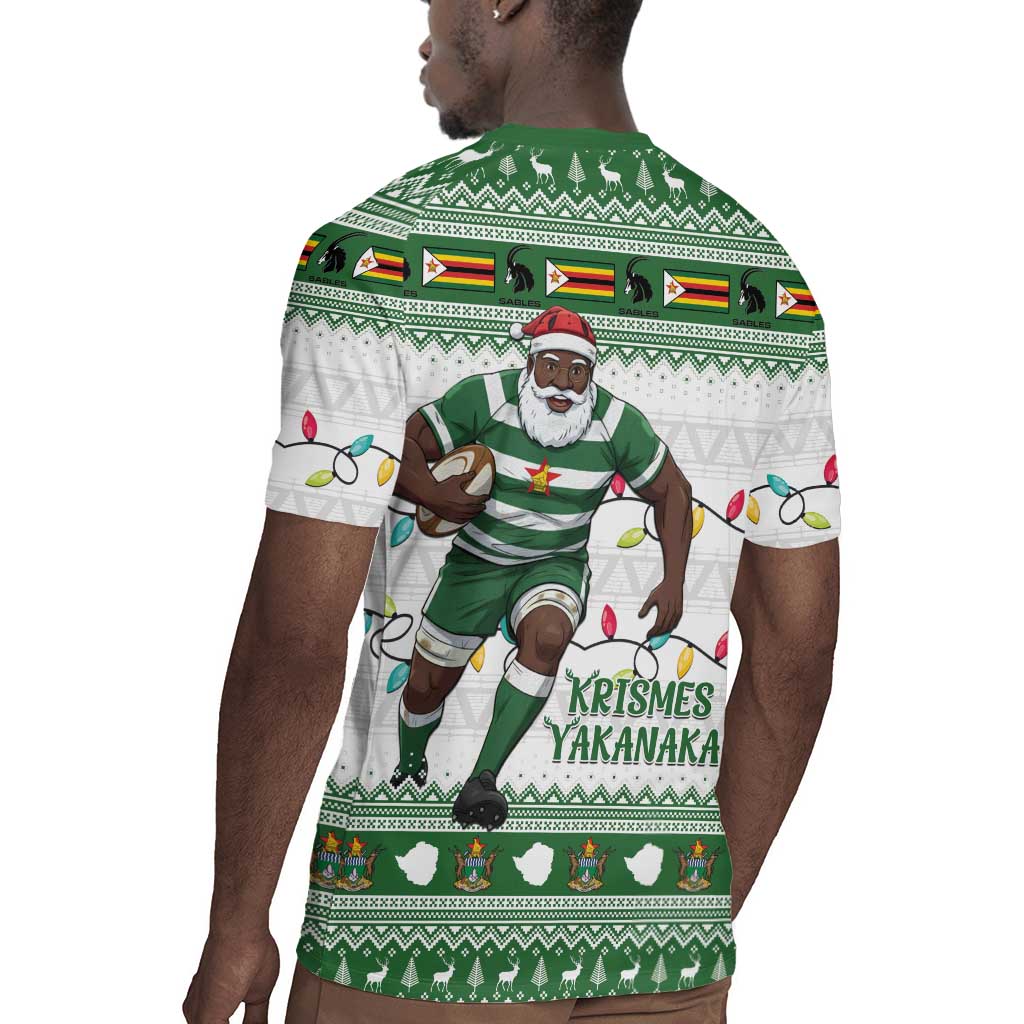 Afro Christmas Rugby Zimbabwe Rugby Jersey The Sables Krismes Yakanaka - African Pride