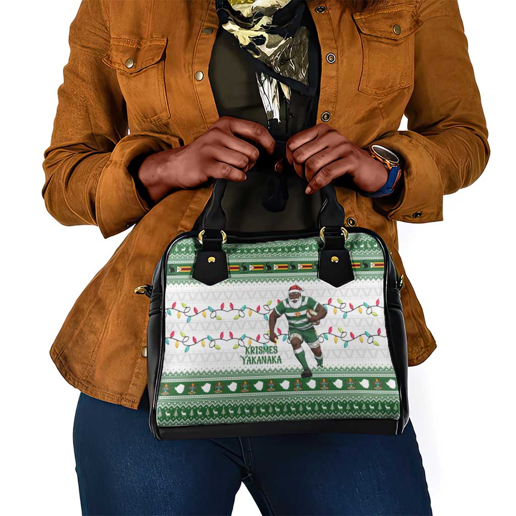 Afro Christmas Rugby Zimbabwe Shoulder Handbag The Sables Krismes Yakanaka - African Pride