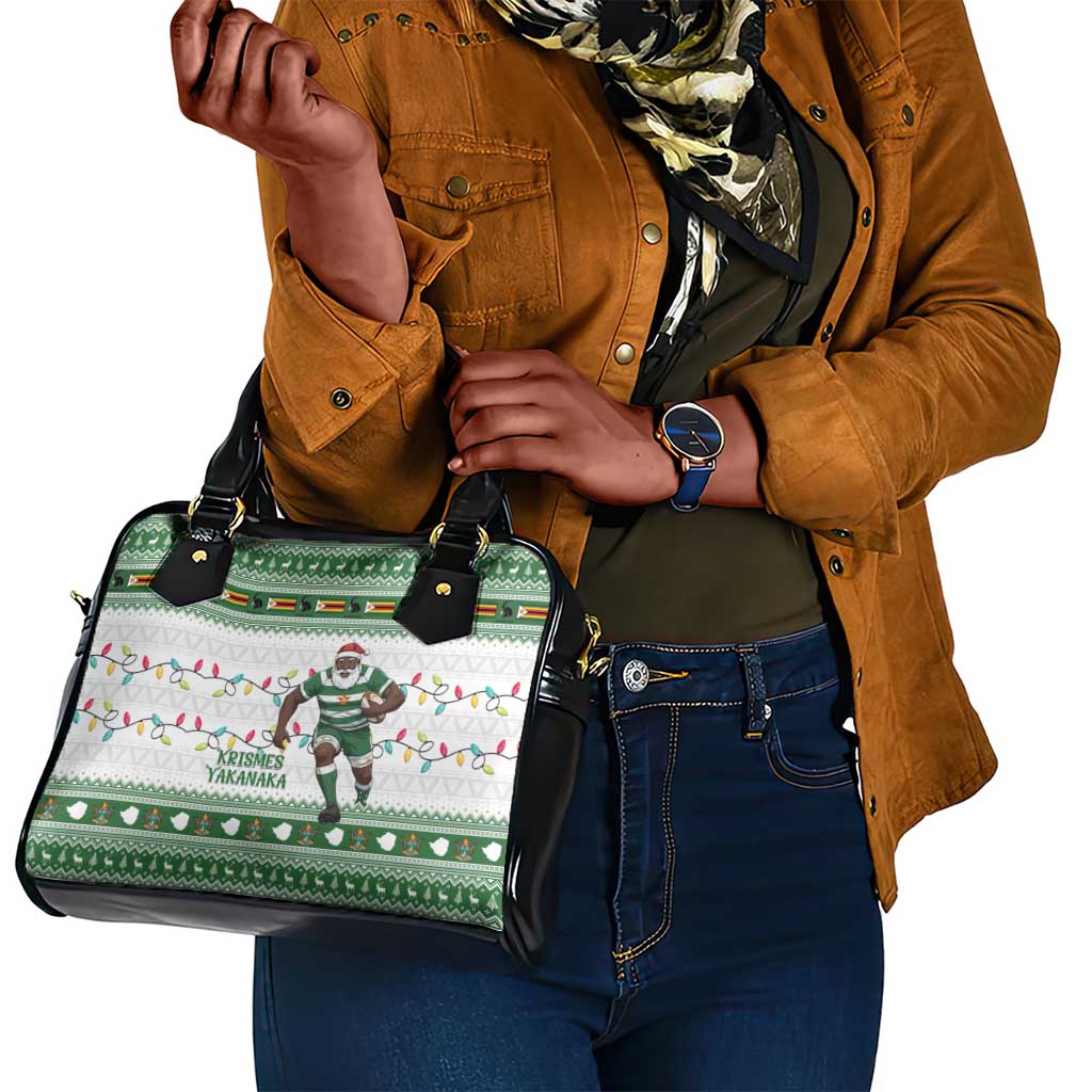 Afro Christmas Rugby Zimbabwe Shoulder Handbag The Sables Krismes Yakanaka - African Pride
