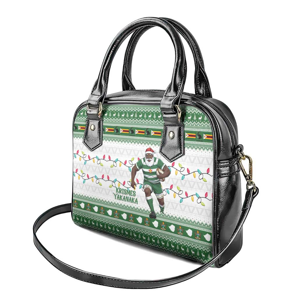 Afro Christmas Rugby Zimbabwe Shoulder Handbag The Sables Krismes Yakanaka - African Pride