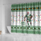 Afro Christmas Rugby Zimbabwe Shower Curtain The Sables Krismes Yakanaka - African Pride
