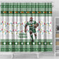 Afro Christmas Rugby Zimbabwe Shower Curtain The Sables Krismes Yakanaka - African Pride