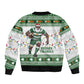 Afro Christmas Rugby Zimbabwe Sleeve Zip Bomber Jacket The Sables Krismes Yakanaka - African Pride