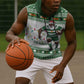 Afro Christmas Rugby Zimbabwe Sleeveless Hoodie The Sables Krismes Yakanaka - African Pride