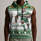 Afro Christmas Rugby Zimbabwe Sleeveless Hoodie The Sables Krismes Yakanaka - African Pride