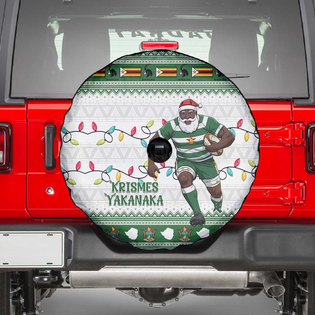 Afro Christmas Rugby Zimbabwe Spare Tire Cover The Sables Krismes Yakanaka - African Pride