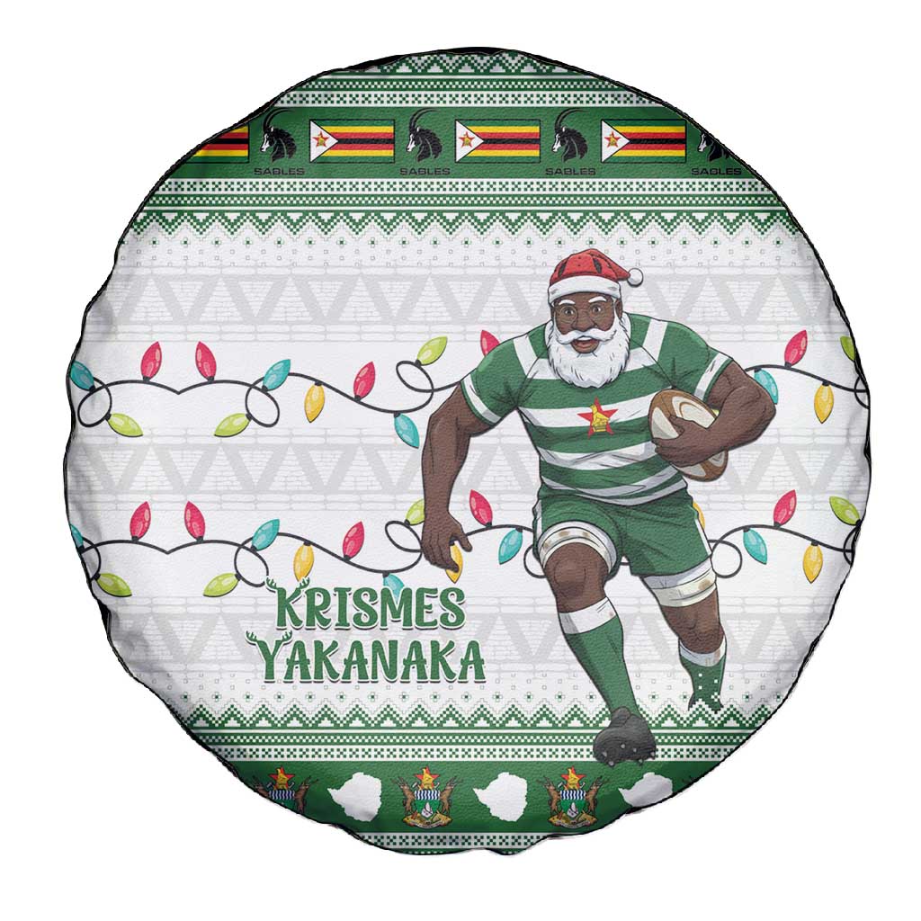 Afro Christmas Rugby Zimbabwe Spare Tire Cover The Sables Krismes Yakanaka - African Pride