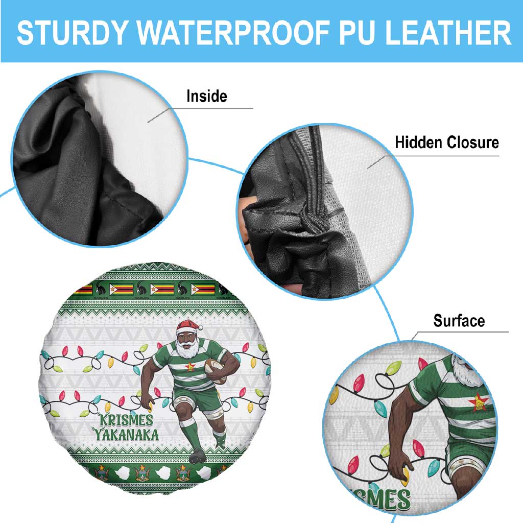 Afro Christmas Rugby Zimbabwe Spare Tire Cover The Sables Krismes Yakanaka - African Pride