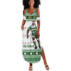 Afro Christmas Rugby Zimbabwe Summer Maxi Dress The Sables Krismes Yakanaka - African Pride