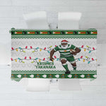 Afro Christmas Rugby Zimbabwe Tablecloth The Sables Krismes Yakanaka - African Pride