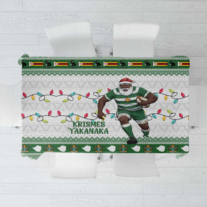 Afro Christmas Rugby Zimbabwe Tablecloth The Sables Krismes Yakanaka - African Pride