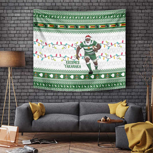 Afro Christmas Rugby Zimbabwe Tapestry The Sables Krismes Yakanaka - African Pride