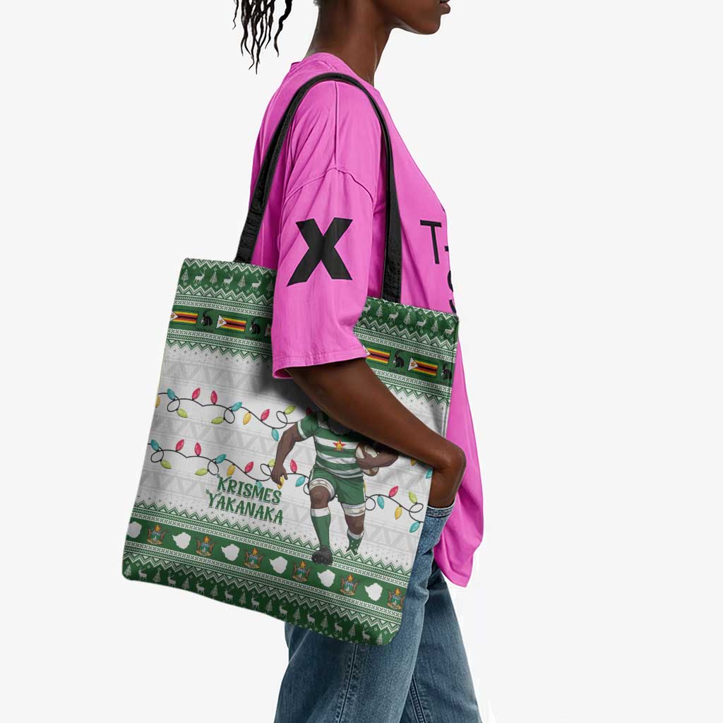 Zimbabwe Rugby Christmas Tote Bag The Sables Krismes Yakanaka