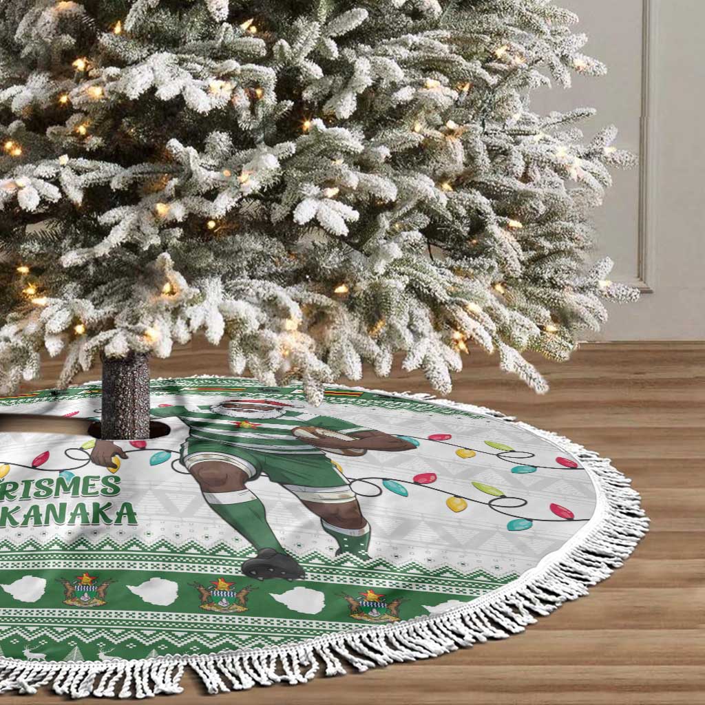 Afro Christmas Rugby Zimbabwe Tree Skirt The Sables Krismes Yakanaka - African Pride