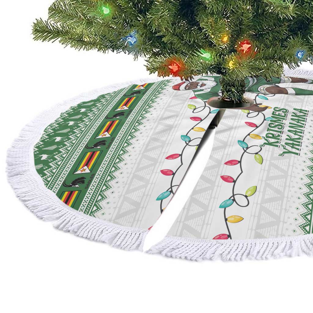 Afro Christmas Rugby Zimbabwe Tree Skirt The Sables Krismes Yakanaka - African Pride
