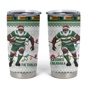 Afro Christmas Rugby Zimbabwe Tumbler Cup The Sables Krismes Yakanaka - African Pride