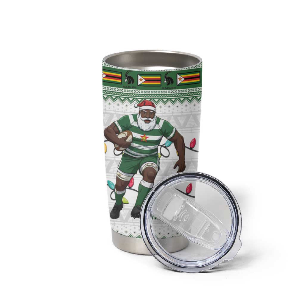 Afro Christmas Rugby Zimbabwe Tumbler Cup The Sables Krismes Yakanaka - African Pride