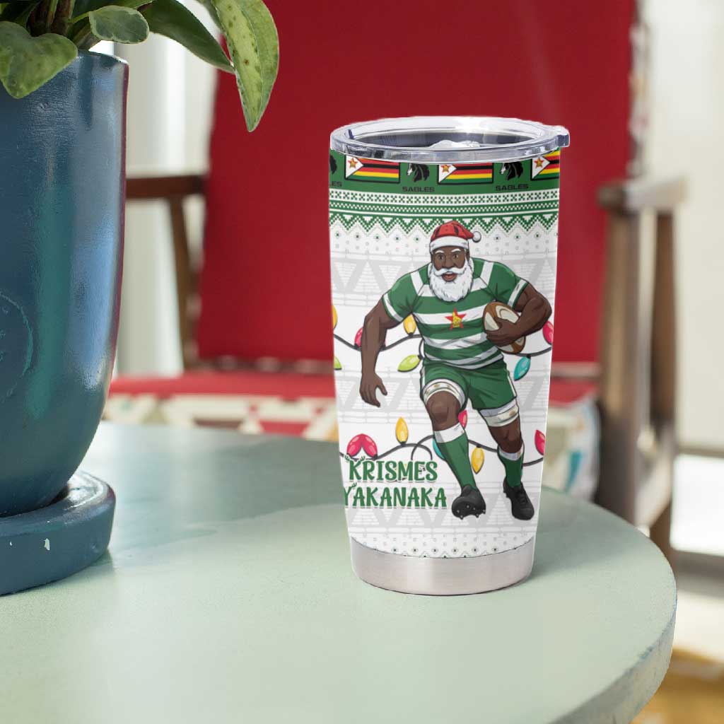 Afro Christmas Rugby Zimbabwe Tumbler Cup The Sables Krismes Yakanaka - African Pride